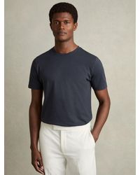 Reiss - Bless - Soft Blue Crew Neck T-shirt, Xxl - Lyst