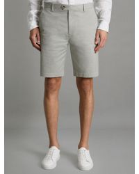 Reiss - Modern Fit Cotton Blend Chino Shorts, - Resort & Holiday Wear - Lyst