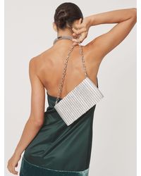 Reiss - Bailey Beaded Removable Strap Shoulder Bag - Lyst