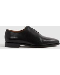 Reiss - Mead - Black Leather Lace-up Shoes, Us 8 (uk 7) - Lyst