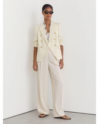 Reiss - Tailored Fit Textured Double Breasted Blazer - Lyst