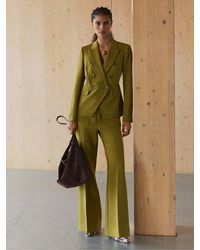 Reiss - Twill Patch-Pocket Flared Trousers - Lyst
