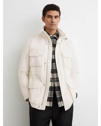 Reiss - Cotton-Blend Padded Four-Pocket Jacket - Lyst