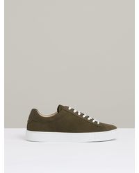 Reiss - Finley-Leather Low-Top Trainers - Lyst