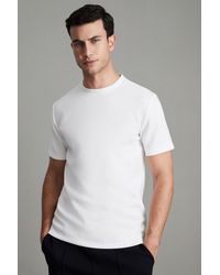 Reiss - White Slim Fit Crew Neck T-shirt - Lyst