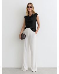 Reiss - Silk Cowl-Neck Sleeveless Top - Lyst