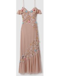 Raishma - Embellished Floral Maxi Dress - Lyst