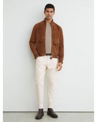 Reiss - Relaxed-Fit Cropped Jeans - Lyst