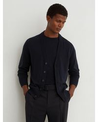 Reiss - Merino Wool V-Neck Cardigan - Lyst