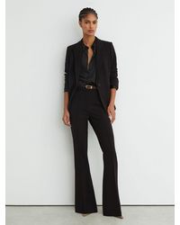 Reiss - Gabi - Black Flared Suit Trousers, Us 12 - Lyst