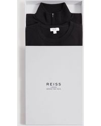 Reiss - Merino - Black Mixer 2 Pack Pack Of Two Wool Tops - Lyst