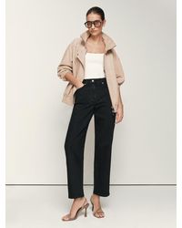 Reiss - Petite Mid Rise Straight Leg Jeans - Lyst