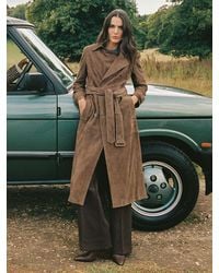 Reiss - Hattie Belted Trench Coat - Lyst