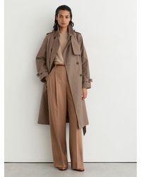 Reiss - Tall Hooded Insert Trench Coat - Lyst