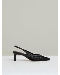 Reiss - Mesh Slingback Heels - Lyst