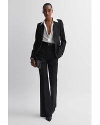 Reiss - Haisley - Black Petite Single Breasted Suit Blazer, Us 10 - Lyst