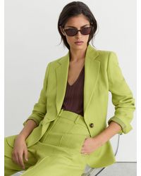 Reiss - Textured-Weave Single-Breasted Suit Blazer - Lyst