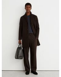 Reiss - Wool-Blend Single-Breasted Epsom Coat - Lyst