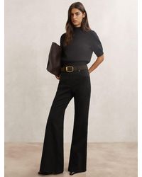 Reiss - Flared Seam-Detail Jeans - Lyst