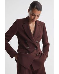 PAIGE - Double Breasted Suit Blazer - Lyst