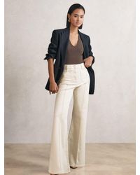 Reiss - Petite Patch-Pocket Flared Jeans - Lyst