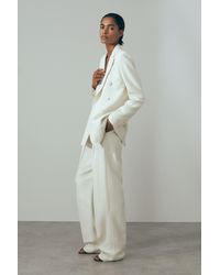 ATELIER - Italian Double Breasted Textured Suit: Blazer With Silk - Lyst
