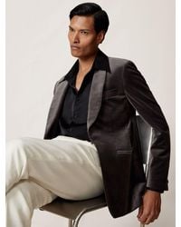 Reiss - Single-Breasted Velvet Blazer Tailored-Fit - Lyst