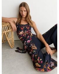Reiss - X Nybg Printed Wide-Leg Jumpsuit - Lyst