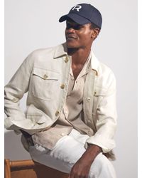 Reiss - Linen Four-Pocket Safari Jacket - Lyst