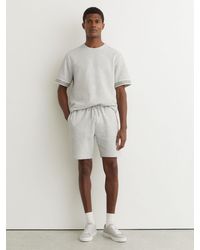 Reiss - Textured Side-Stripe Drawstring Shorts - Lyst