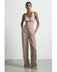 ATELIER - Tailored Wide Leg Suit Trousers - Lyst