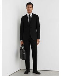 Reiss - Belmont Tailored Fit Single-Breasted Textured Suit Blazer With Wool - Lyst