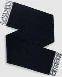 Reiss - Picton - Navy Cashmere Blend Scarf, One - Lyst