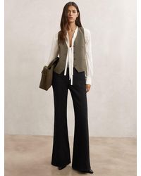 Reiss - Flared Seam-Detail Jeans - Lyst