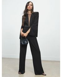 Reiss - Plunge-Neck Split-Sleeve Jumpsuit - Lyst