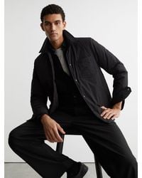 Reiss - Quilted Press-Stud Overshirt - Lyst
