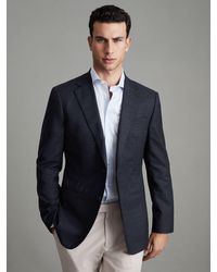 Reiss - Dunn - Textured Slim Fit Blazer - Lyst