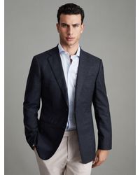 Reiss - Dunn - Textured Slim Fit Blazer - Lyst