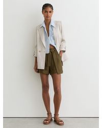 Reiss - Belted Button-Tab Short - Lyst