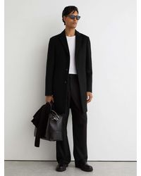 Reiss - Gable Wool-Blend Single-Breasted Overcoat - Lyst