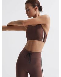 The Upside - Brown Racerback Sports Bra - Lyst