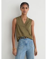 Reiss - Jersey V-Neck Vest - Lyst