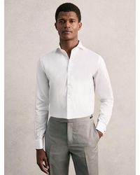 Reiss - Storm Slim Fit Cotton Double-Cuff Shirt - Lyst