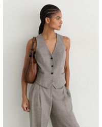 Reiss - Wool-Blend Tailored Waistcoat - Lyst