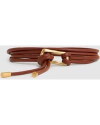 Reiss - Sculpted Buckle Tubular Tie Belt, S & M - Lyst