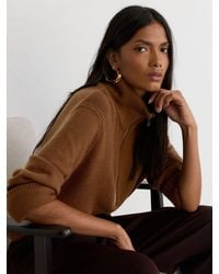 Reiss - Wool-Cashmere Half-Zip Jumper - Lyst