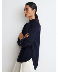 Reiss - Wool-Blend Funnel-Neck Jumper With Cashmere - Lyst