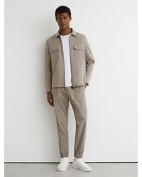 Reiss - Technical Cuffed Drawstring Trousers - Lyst