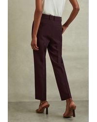 Reiss - Gabi - Berry Petite Slim Fit Suit Trousers, Us 10 - Lyst