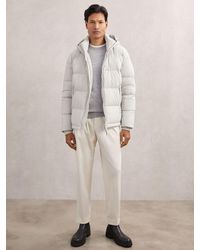 Reiss - Quilted Zip-Through Puffer Jacket - Lyst